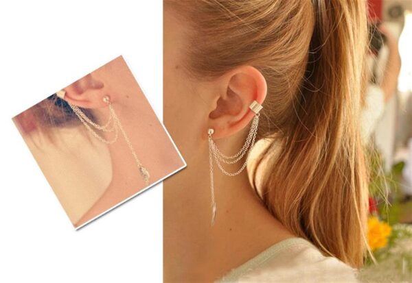 A rose earring for a girl